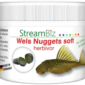 Schneller Versand Streambiz Wels Nuggets soft Herbivor, 90 g
